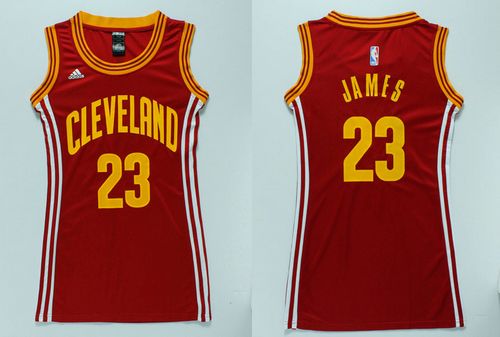 Cavaliers #23 LeBron James Red Women's Dress Stitched NBA Jersey Cavaliers #23 LeBron James Red Women's Dress Stitched NBA Jersey