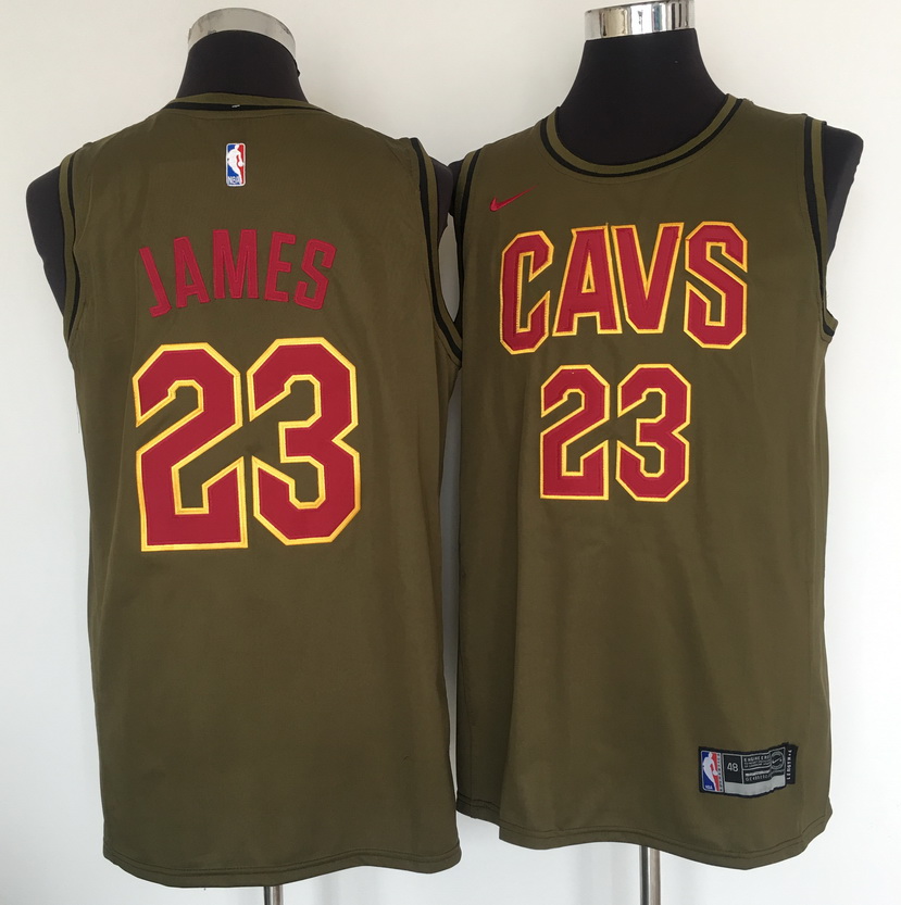 Cavaliers #23 Lebron James Olive Nike Swingman Jersey Cavaliers #23 Lebron James Olive Nike Swingman Jersey