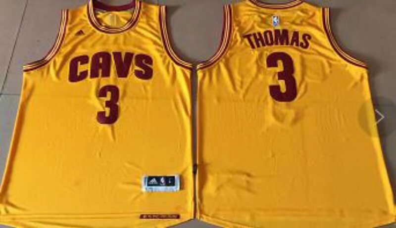 Cavaliers #3 Thomas Gold Alternate Stitched NBA Jersey Cavaliers #3 Thomas Gold Alternate Stitched NBA Jersey