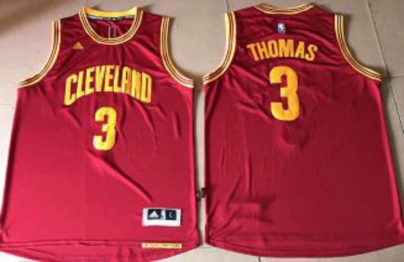 Cavaliers #3 Thomas Rose Red Road Stitched NBA Jersey