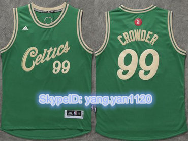 Celtics #99 Jae Crowder Green 2015-2016 Christmas Day Stitched NBA Jersey