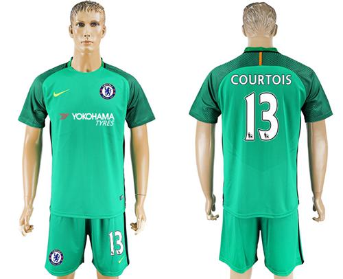 Chelsea #13 Courtois Green Goalkeeper Soccer Club Jersey Chelsea #13 Courtois Green Goalkeeper Soccer Club Jersey