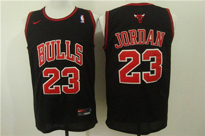 Chicago Bulls #23 Michael Jordan Black Men's Stitched NBA Jersey