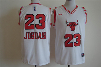 Chicago Bulls #23 Michael Jordan White Men's Stitched NBA Jersey Chicago Bulls #23 Michael Jordan White Men's Stitched NBA Jersey