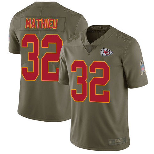 Chiefs #32 Tyrann Mathieu Olive Youth Stitched Football Limited 2017 Salute to Service Jersey Chiefs #32 Tyrann Mathieu Olive Youth Stitched Football Limited 2017 Salute to Service Jersey