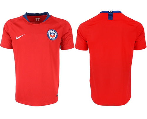Chile Blank Home Soccer Country Jersey