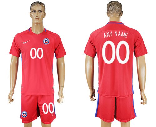 Chile Personalized Home Soccer Country Jersey Chile Personalized Home Soccer Country Jersey