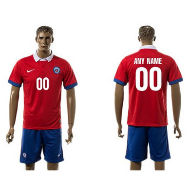 Chile Personalized Home Soccer Country Jersey