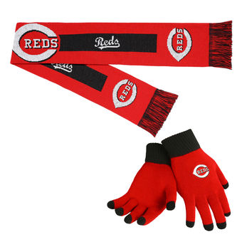 Cincinnati Reds Gloves & Scarf Set