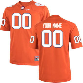 Clemson Tigers Nike Youth Custom Team Color Jersey - Orange Clemson Tigers Nike Youth Custom Team Color Jersey - Orange