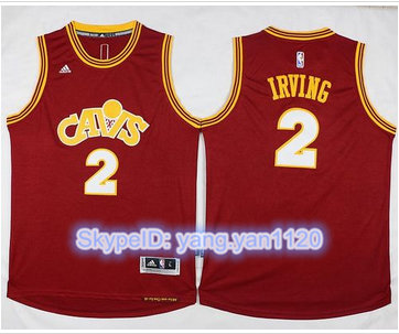 Cleveland Cavaliers #2 Kyrie Irving Red CAVS Stitched NBA Jersey