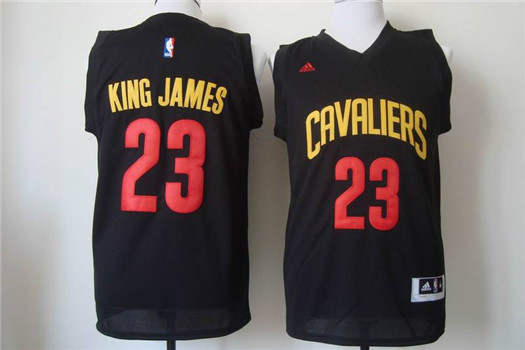 Cleveland Cavaliers #23 LeBron James Black  Stitched NBA Jersey