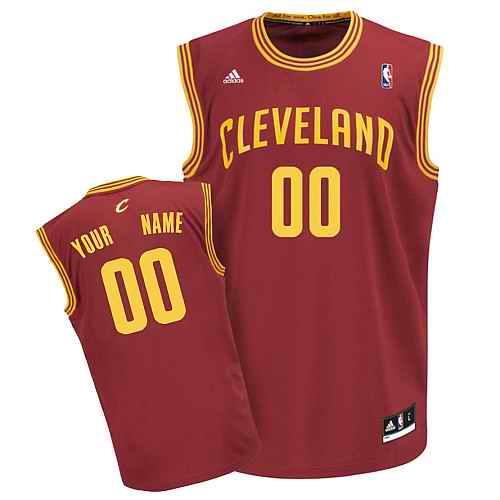Cleveland Cavaliers Custom Red Adidas Jersey