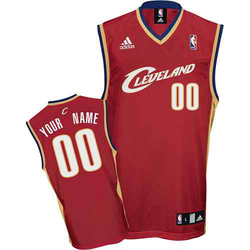 Cleveland Cavaliers Custom Red Adidas Road Jersey
