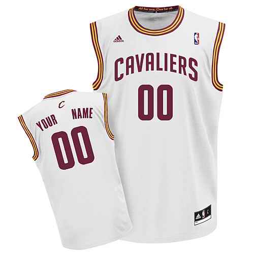 Cleveland Cavaliers Custom White Adidas Jersey