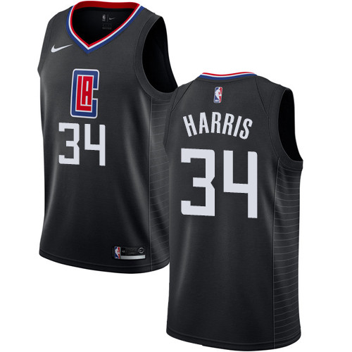 Clippers #34 Tobias Harris Black Youth Basketball Swingman Statement Edition Jersey