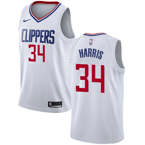Clippers #34 Tobias Harris White Youth Basketball Swingman Association Edition Jersey