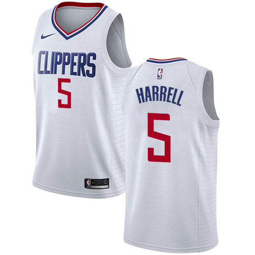 Clippers #5 Montrezl Harrell White Youth Basketball Swingman Association Edition Jersey