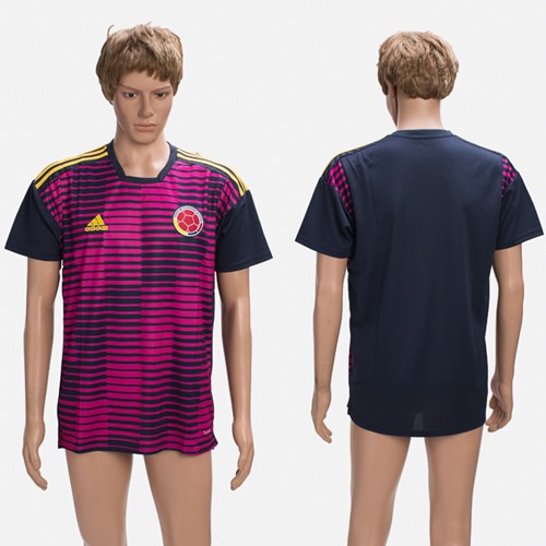Colombia Blank Purple Training Soccer Country Jersey Colombia Blank Purple Training Soccer Country Jersey