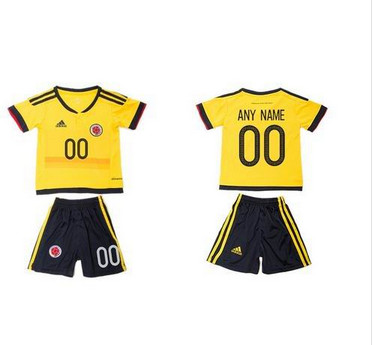 Colombia Personalized Home Kid Soccer Country Jersey