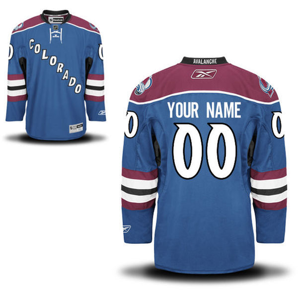 Colorado Avalanche Steel Blue Men's Premier Alternate Reebok Custom Jersey