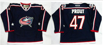 Columbus Blue Jackets #47 Dalton Prout Navy Blue Home Stitched NHL Jersey Columbus Blue Jackets #47 Dalton Prout Navy Blue Home Stitched NHL Jersey
