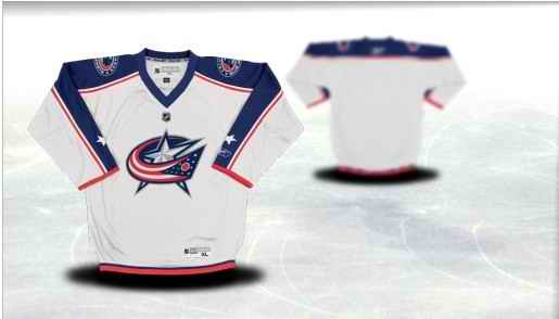 Columbus Blue Jackets Youth Customized White Jersey