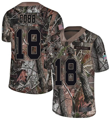 Cowboys #18 Randall Cobb Camo Youth Stitched Football Limited Rush Realtree Jersey Cowboys #18 Randall Cobb Camo Youth Stitched Football Limited Rush Realtree Jersey