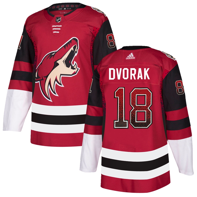 Coyotes 18 Christian Dvorak Red Drift Fashion Adidas Jersey Coyotes 18 Christian Dvorak Red Drift Fashion Adidas Jersey