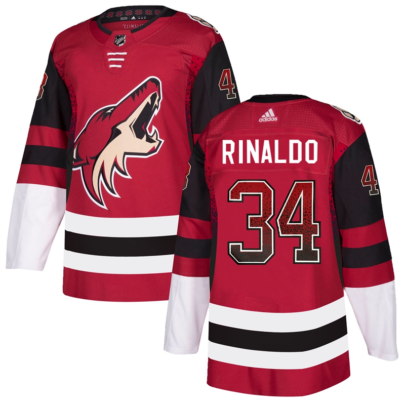 Coyotes 34 Zac Rinaldo Red Drift Fashion Adidas Jersey
