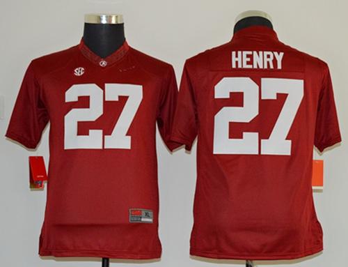 Crimson Tide #27 Derrick Henry Red Stitched Youth NCAA Jersey Crimson Tide #27 Derrick Henry Red Stitched Youth NCAA Jersey