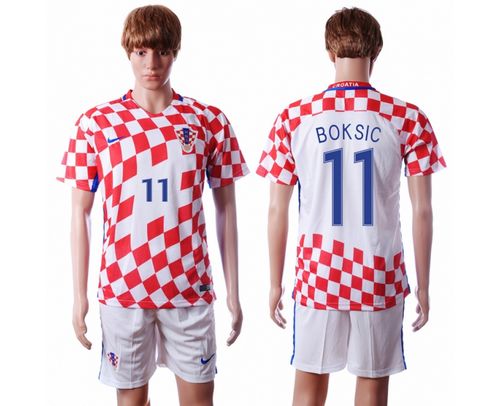 Croatia #11 Boksic Home Soccer Country Jersey Croatia #11 Boksic Home Soccer Country Jersey