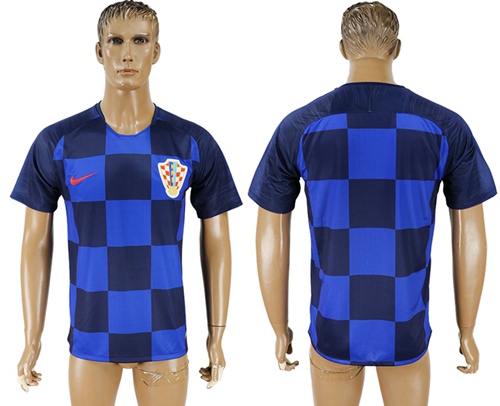 Croatia Blank Away Soccer Country Jersey Croatia Blank Away Soccer Country Jersey