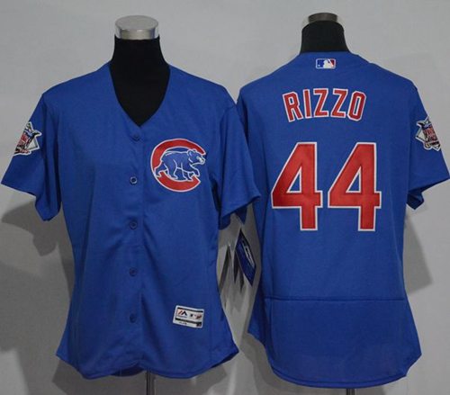 Cubs #44 Anthony Rizzo Blue Flexbase Authentic Women's Stitched MLB Jersey Cubs #44 Anthony Rizzo Blue Flexbase Authentic Women's Stitched MLB Jersey