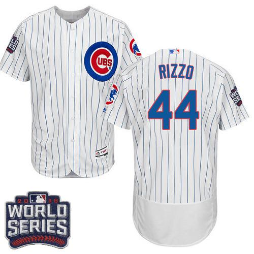 Cubs #44 Anthony Rizzo White Flexbase Authentic Collection 2016 World Series Bound Stitched MLB Jersey Cubs #44 Anthony Rizzo White Flexbase Authentic Collection 2016 World Series Bound Stitched MLB Jersey