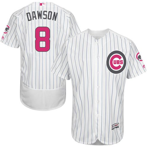 Cubs #8 Andre Dawson White(Blue Strip) Flexbase Authentic Collection 2016 Mother's Day Stitched MLB Jersey Cubs #8 Andre Dawson White(Blue Strip) Flexbase Authentic Collection 2016 Mother's Day Stitched MLB Jersey