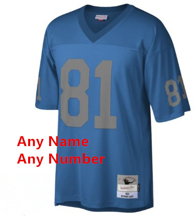 Custom Lions Throwback Jersey Any Name Any Number