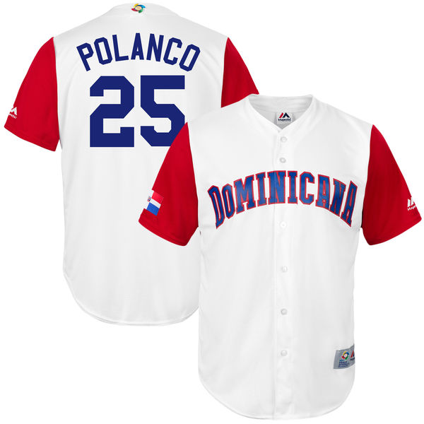 Team Dominican Republic #3 Machado 2017 World Baseball Classic Authentic Customized Stitched MLB Jersey