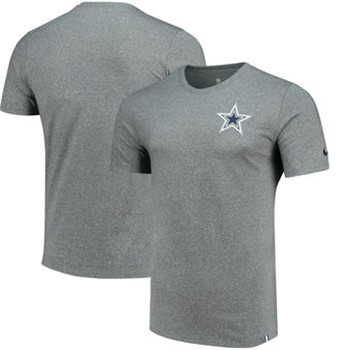 Dallas Cowboys Nike Marled Patch T-Shirt - Heathered Gray
