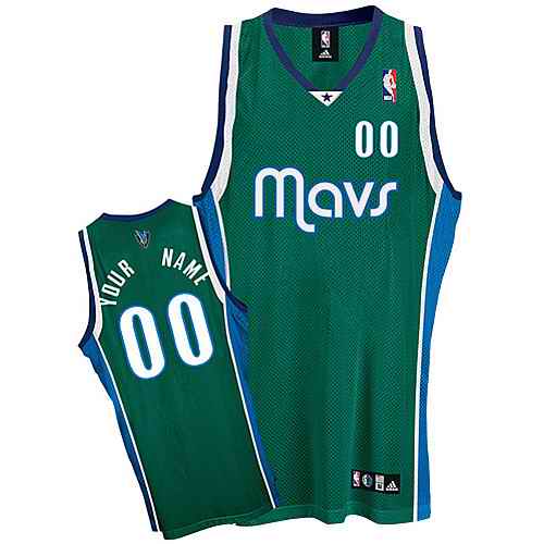 Dallas Mavericks Custom Green Jersey - 2008 Version