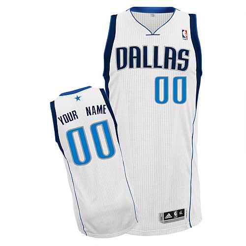 Dallas Mavericks Custom White Home Jersey