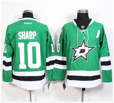 Dallas Stars #10 Patrick Sharp Green Stitched NHL Jersey