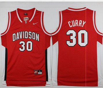 Davidson Wildcats #30 Stephen Curry Red Basketball Stitched NCAA Jersey Davidson Wildcats #30 Stephen Curry Red Basketball Stitched NCAA Jersey