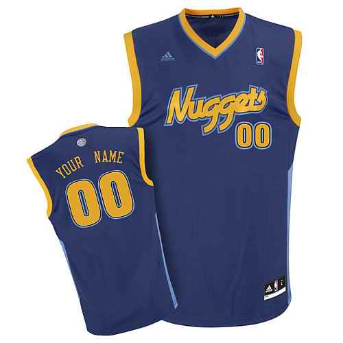 Denver Nuggets Youth Custom Dk Blue Jersey Denver Nuggets Youth Custom Dk Blue Jersey