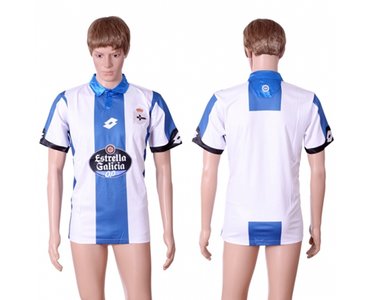 Deportivo La Coruna Blank Home Soccer Club Jersey