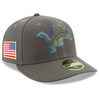 Detroit Lions 2017 Salute To Service Low Profile Fitted Hat – Olive