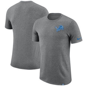 Detroit Lions Nike Marled Patch T-Shirt - Heathered Gray
