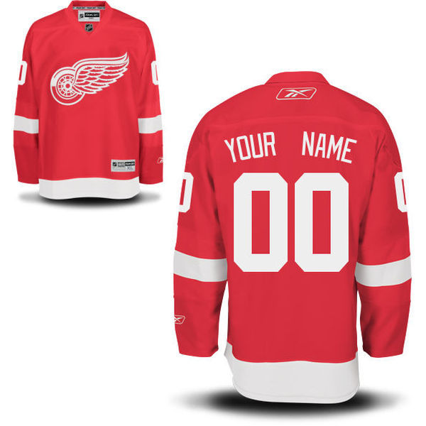 Detroit Red Wings Red Men's Premier Home Custom Reebok Jersey