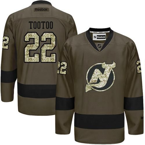 Devils #22 Jordin Tootoo Green Salute to Service Stitched NHL Jersey Devils #22 Jordin Tootoo Green Salute to Service Stitched NHL Jersey