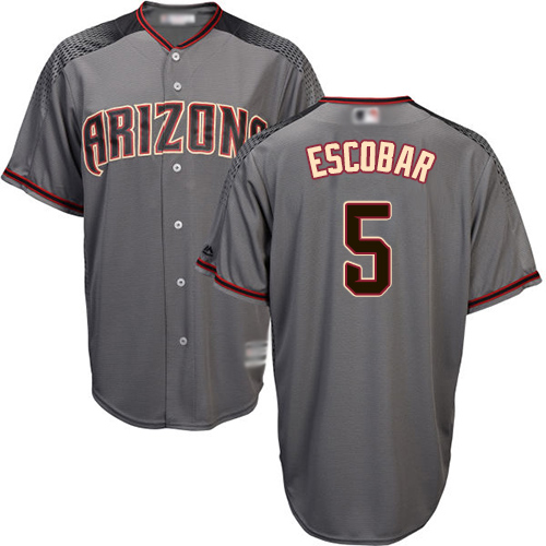 Diamondbacks #5 Eduardo Escobar Gray Road Stitched Youth Baseball Jersey Diamondbacks #5 Eduardo Escobar Gray Road Stitched Youth Baseball Jersey